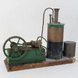 A scratch built model steam engine,