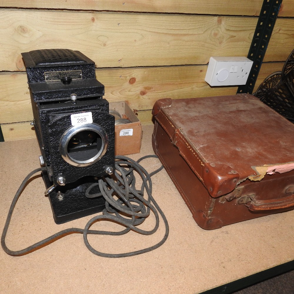 A large early 20th century magic lantern, cased, - Image 10 of 17