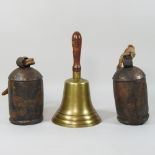 A modern brass school bell,