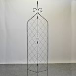 A folding garden trellis,