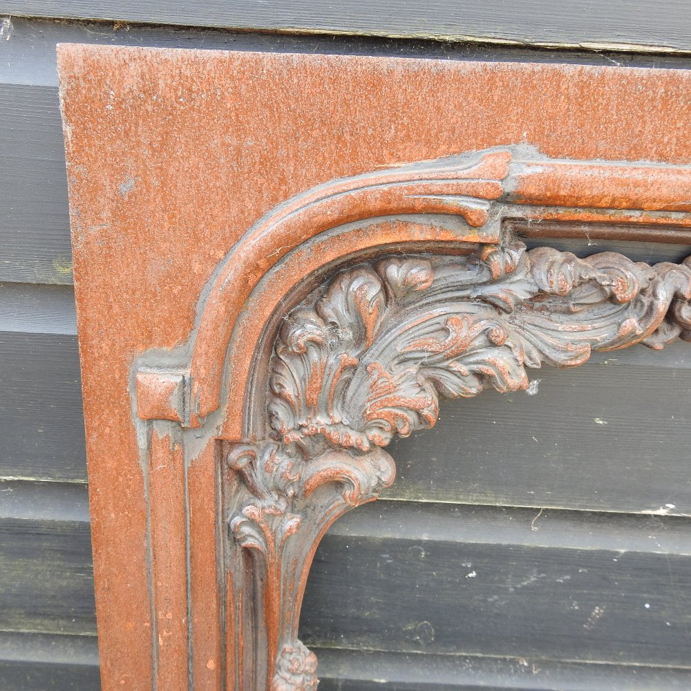 A cast iron fire surround, - Image 3 of 4