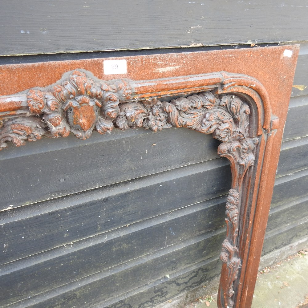 A cast iron fire surround, - Image 4 of 4
