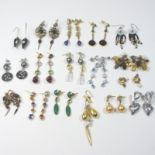 *Withdrawn* A collection of ladies designer earrings,