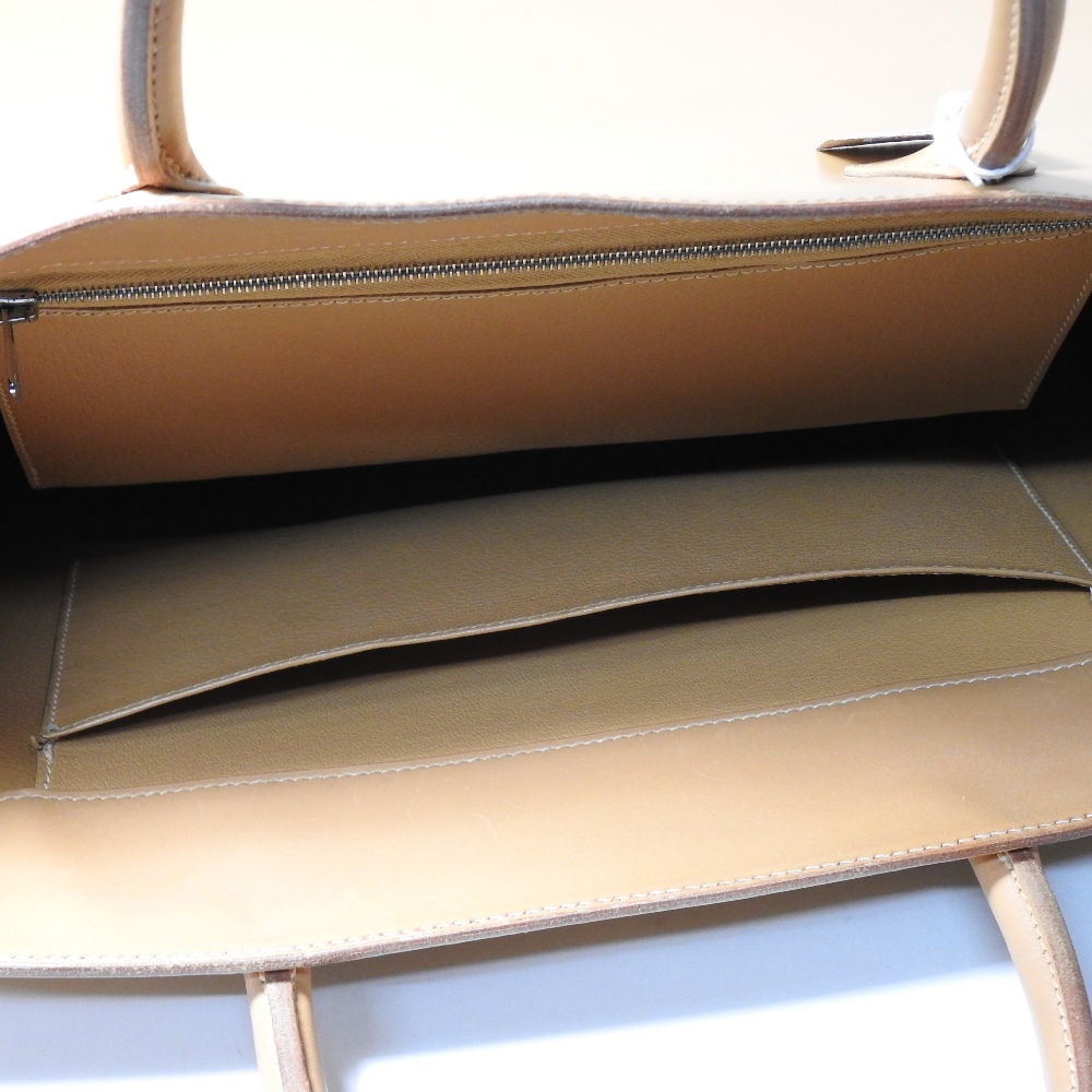 An Hermes tan leather White Bus tote bag, - Image 11 of 12