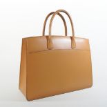 An Hermes tan leather White Bus tote bag,