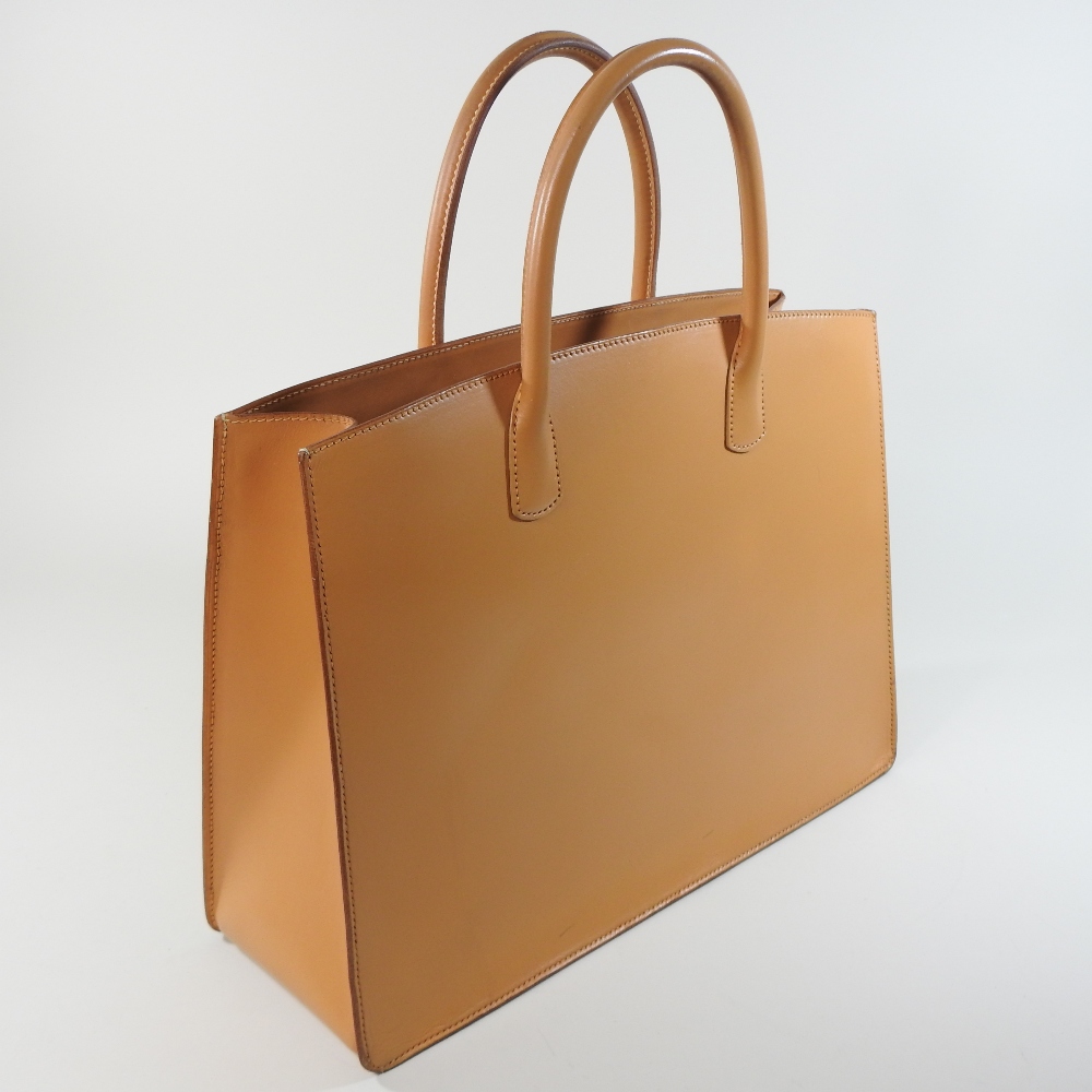 An Hermes tan leather White Bus tote bag, - Image 2 of 12