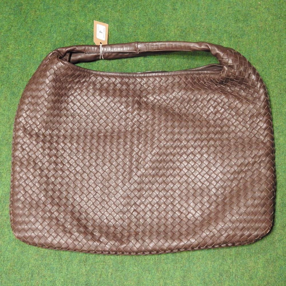 A Bottega Veneta brown woven leather tote bag, - Image 5 of 14