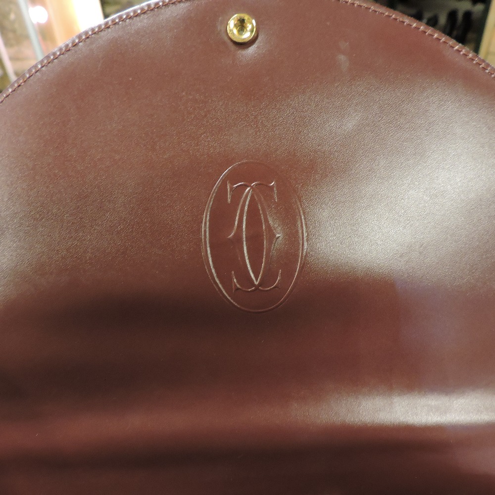 A Must de Cartier brown leather handbag, - Image 16 of 23