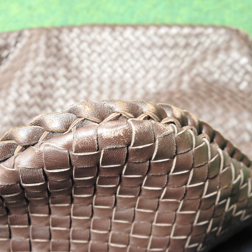 A Bottega Veneta brown woven leather tote bag, - Image 8 of 14