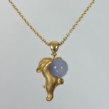 A Magerit Tender collection 18 carat gold pendant necklace,