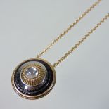 A Boucheron Quatre 18 carat gold pendant necklace, of target design,