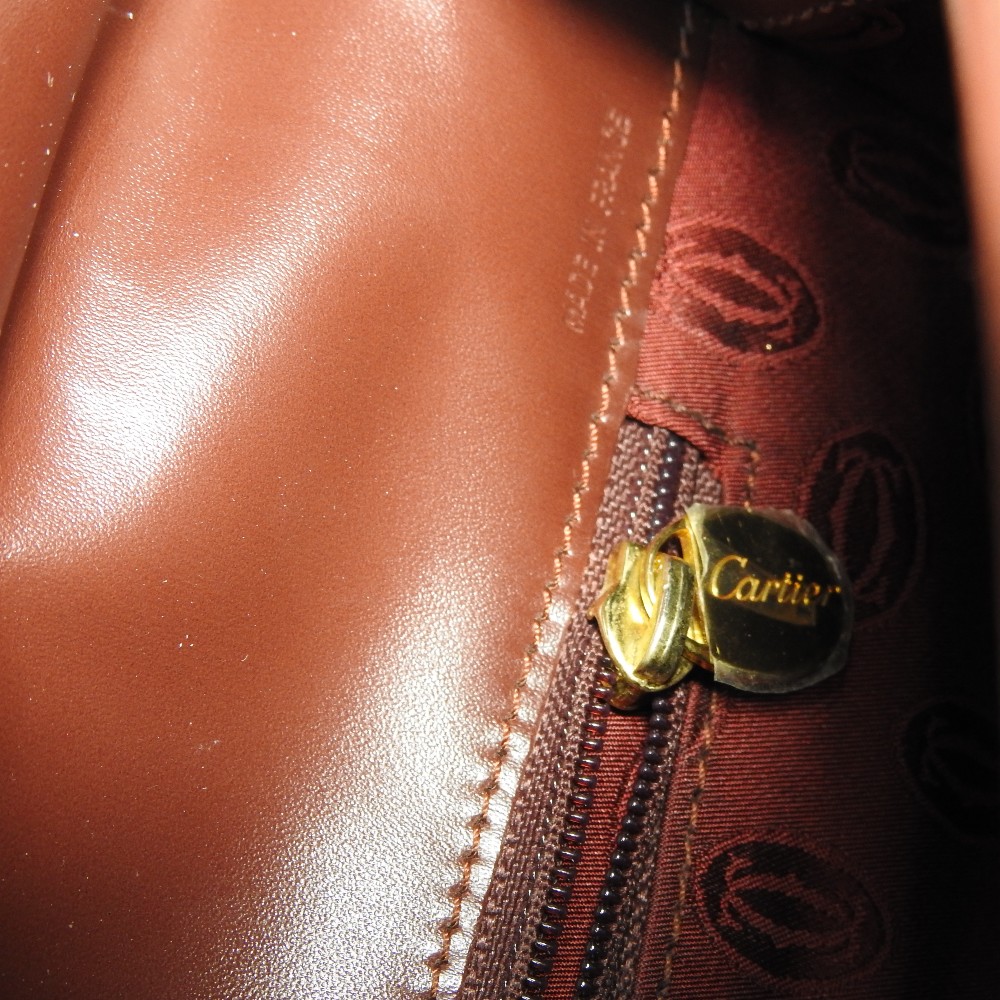 A Must de Cartier brown leather handbag, - Image 6 of 23