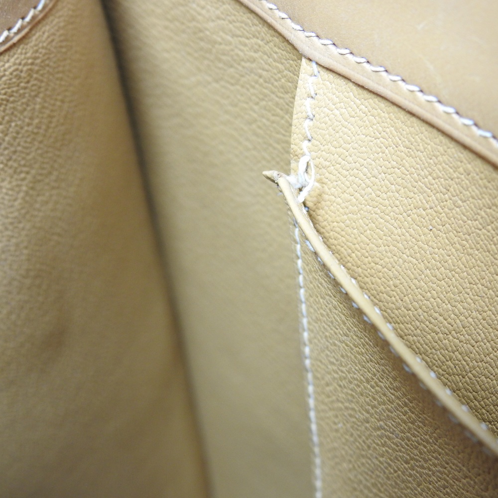 An Hermes tan leather White Bus tote bag, - Image 9 of 12