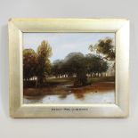 Henry Clements, 19th century, Forest Pool, Chingford, signed oil on board,