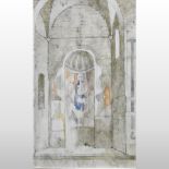 Attributed to Valerie Thornton *ARR, (1931-1991), San Salvatore, Spoleto, unsigned, oil on board,