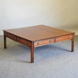 A reproduction coffee table,
