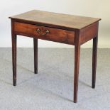 A 19th century mahogany side table,