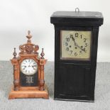 An early 20th century wall clock, stamped inside 'Sudbury Railway Station',