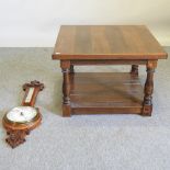 A modern oak coffee table, 70 x 70cm,