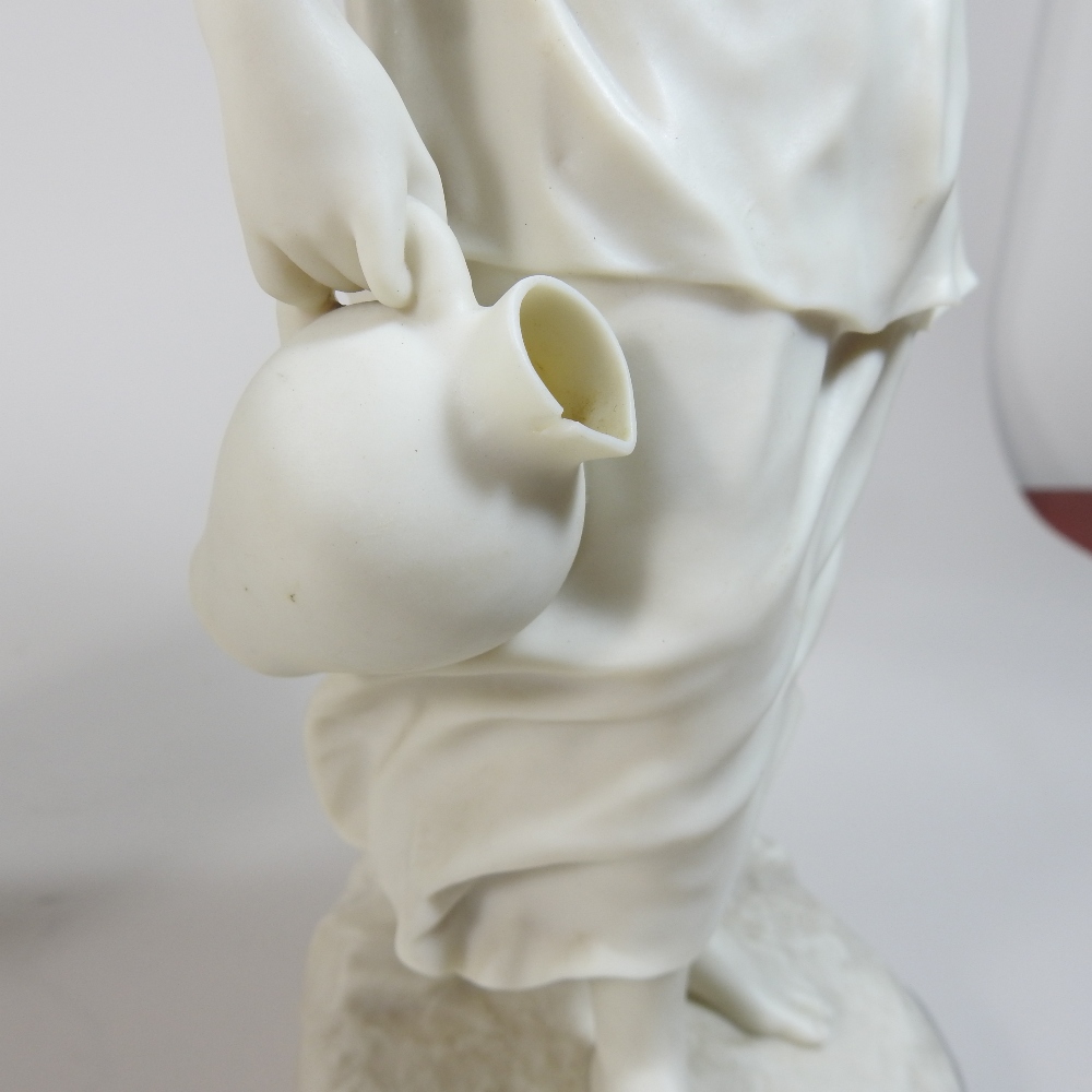 A Copeland parian figure of Mignon, together with Cottage Girl, dated 1876, - Image 2 of 14