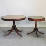 A reproduction drum table, 91cm,