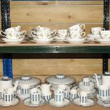 A Royal Doulton Moonstone pattern part dinner service,