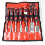 A professional chisel set,