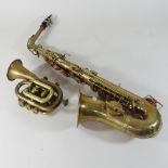 A saxophone,