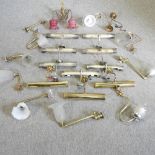 A collection of ten picture lights,