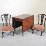 A 19th century mahogany pembroke table, 86cm,