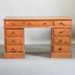 A vintage pine desk,