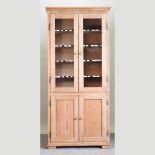A 19th century pine cabinet,
