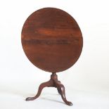 A George III mahogany tilt top occasional table,