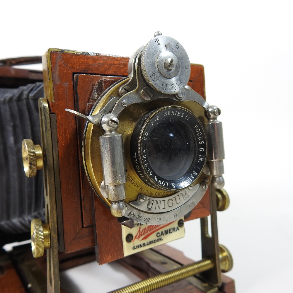 An early 20th century Sanderson Unicum BB Instantograph patent plate camera body, 1902, - Image 5 of 37