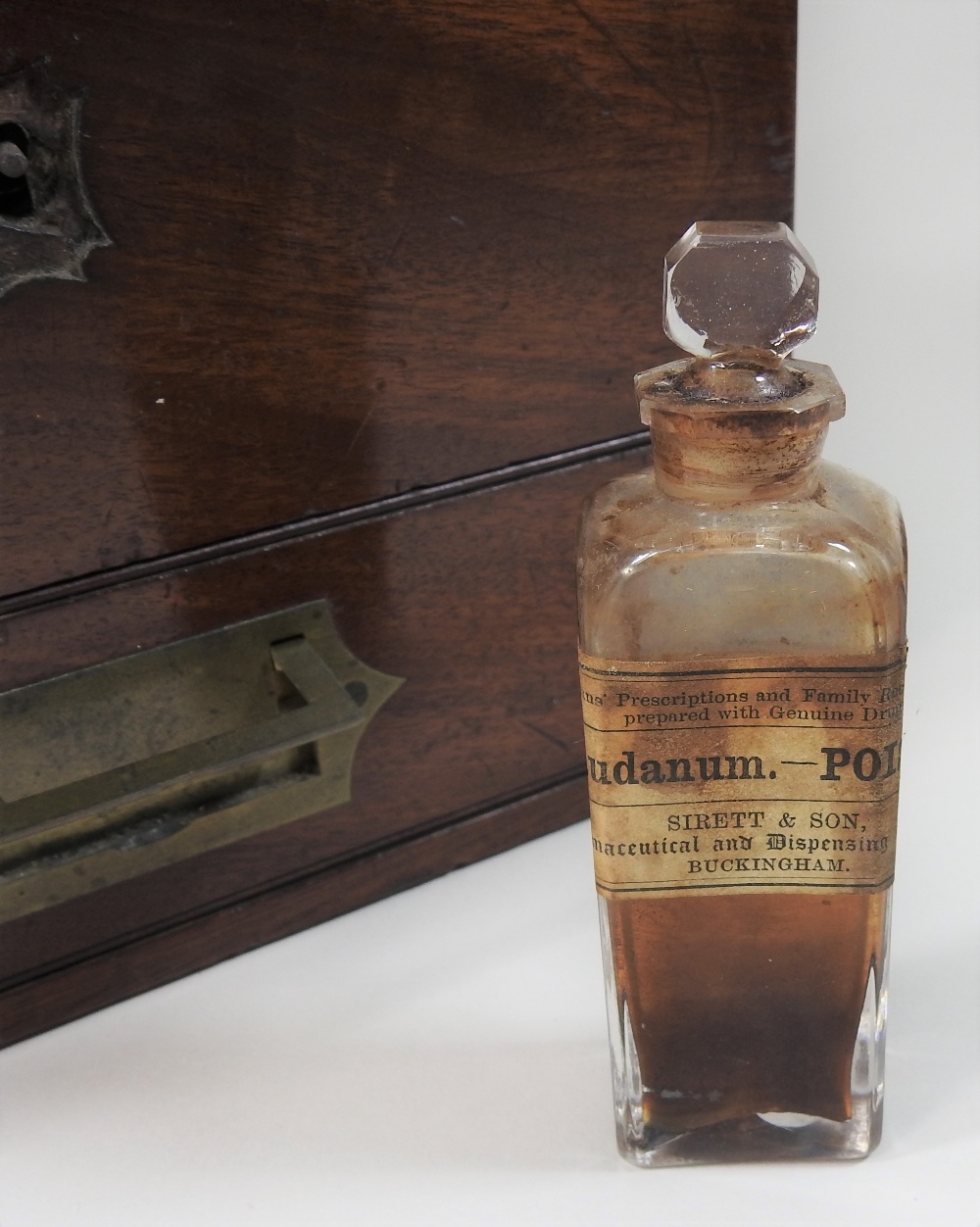 A 19th century mahogany and brass bound apothecary box, bearing a paper label for Savory & Moore, - Image 2 of 22