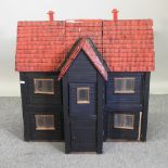 A hand made doll's house, 76cm,