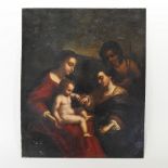 Italian School, 17th / 18th century, Madonna and Child, oil on copper, 51 x 43cm, unframed.