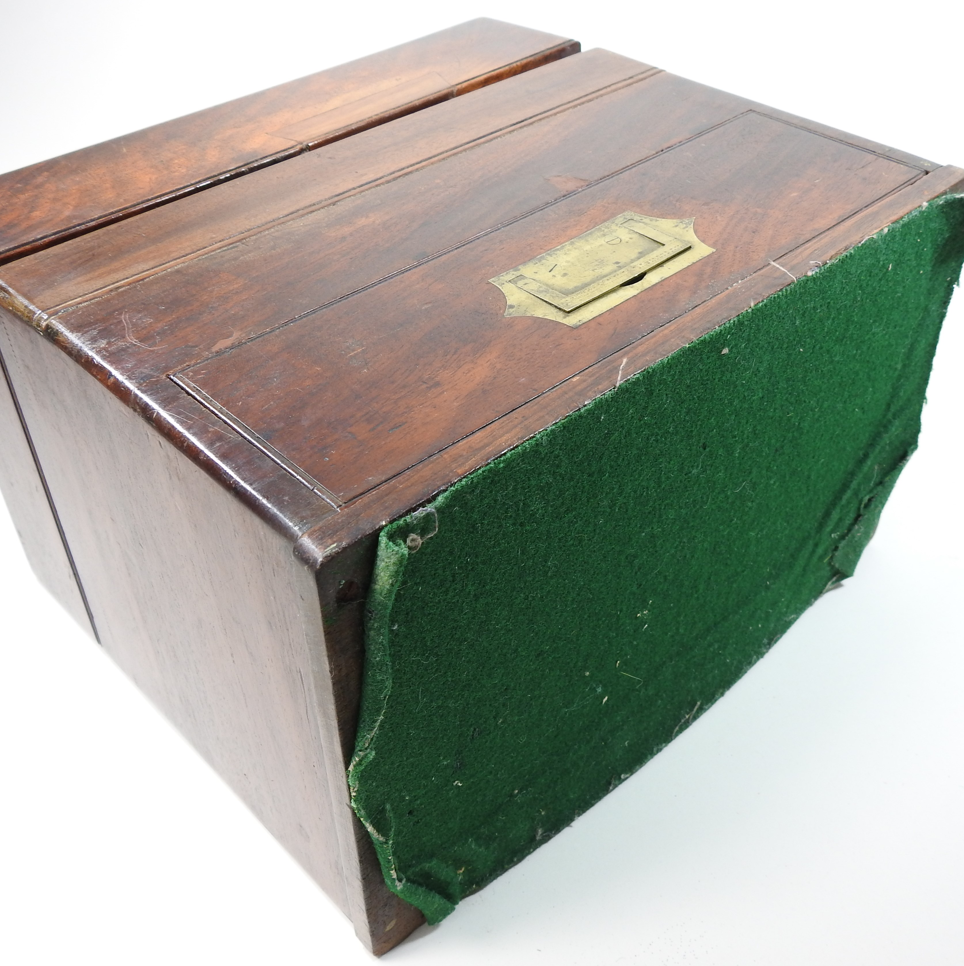 A 19th century mahogany portable apothecary box, the hinged lid revealing a fitted interior, - Image 16 of 27
