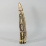 A reproduction scrimshaw, cribbage marker,