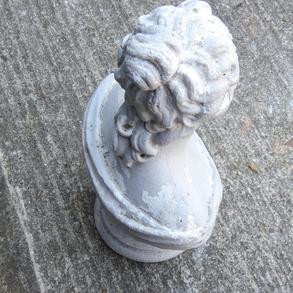 A painted bust of a lady, - Image 5 of 7