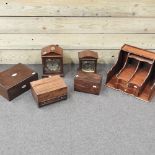 A 19th century rosewood jewellery box, fitted with drawers, 23cm,