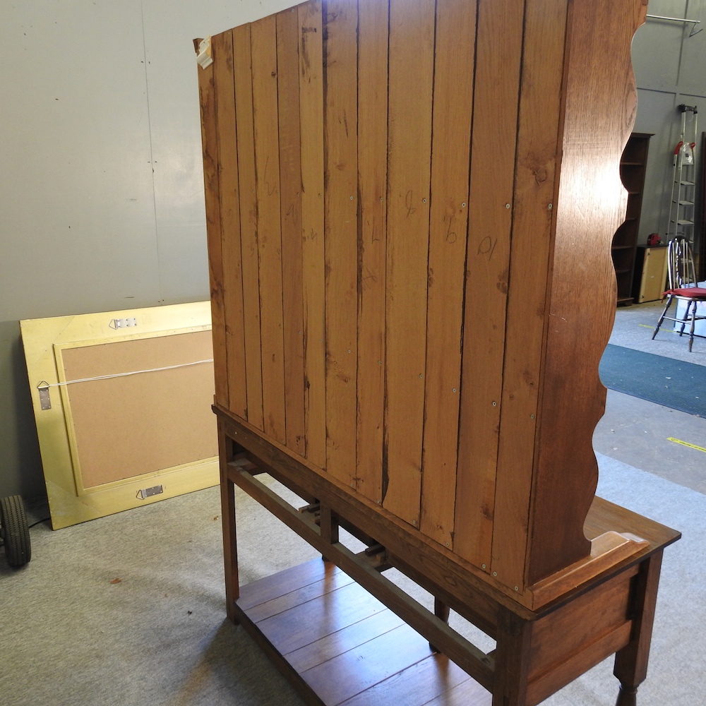 An 18th century style oak dresser, - Image 2 of 3