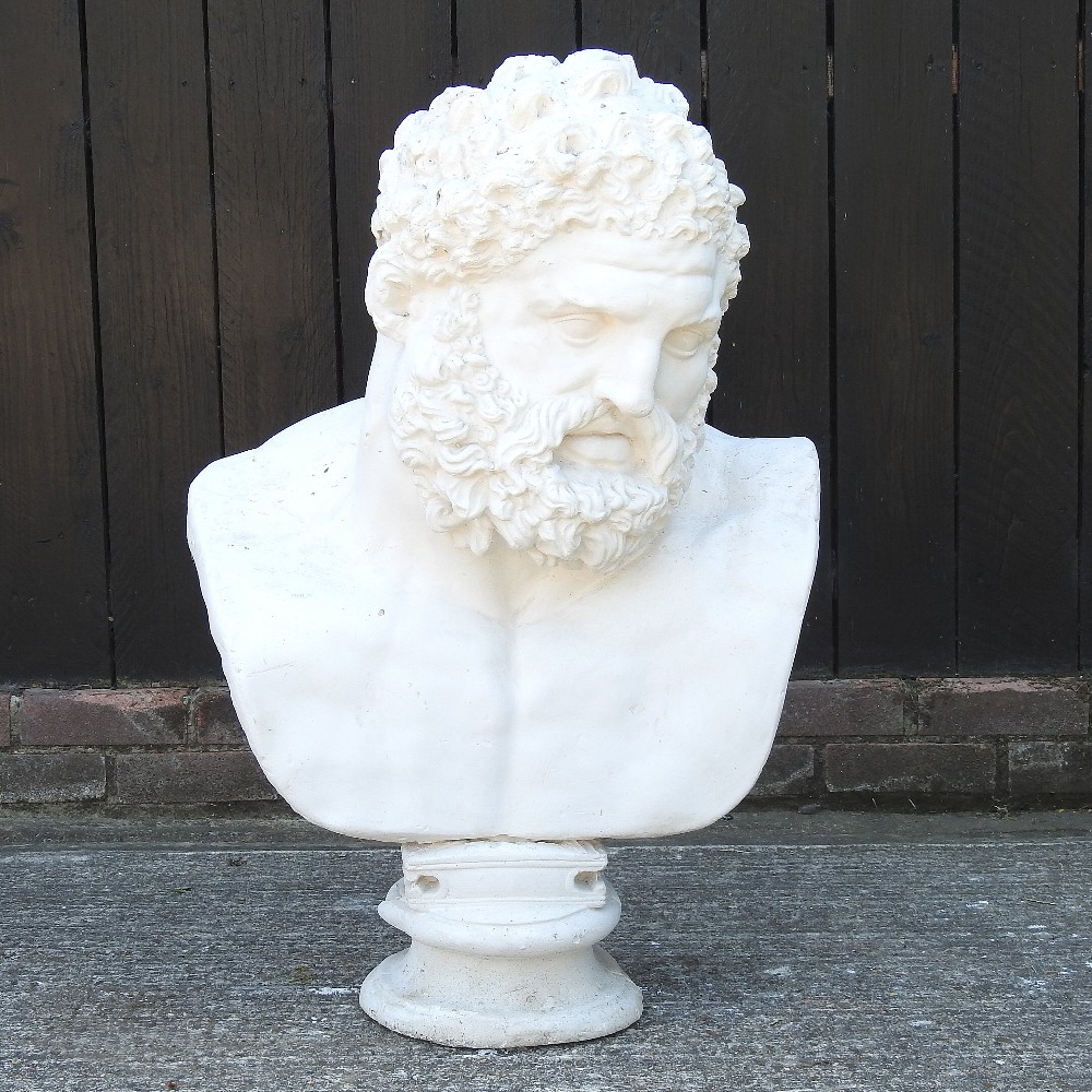 An early 20th century studio cast bust of a classical figure,