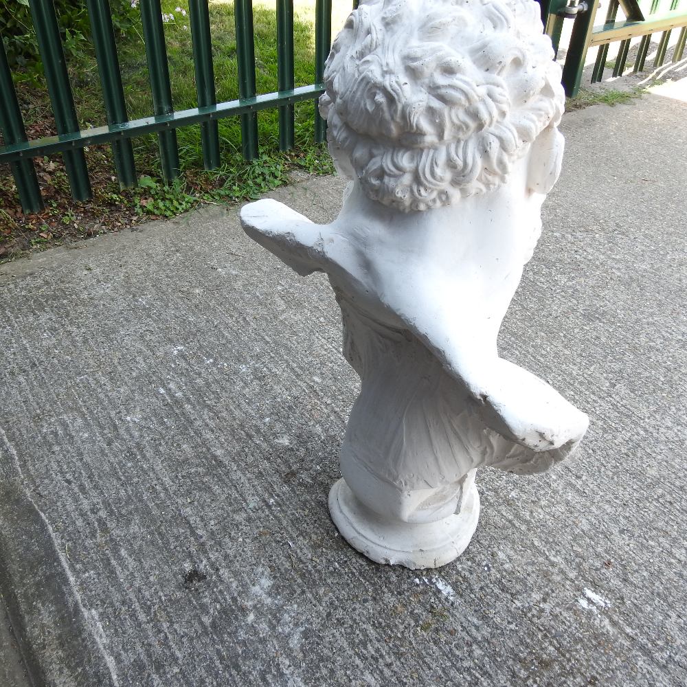 An early 20th century studio cast bust of a classical figure, - Image 7 of 9