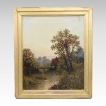 Joseph Yarnold, The Mill Stream, oil on canvas, 29 x 24cm,