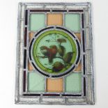 A 19th century stained glass panel,