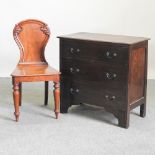 An early 20th century oak chest of drawers, 46cm,