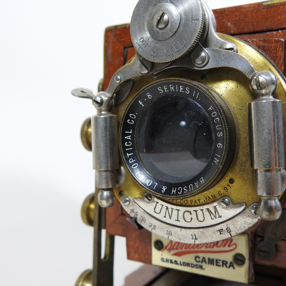 An early 20th century Sanderson Unicum BB Instantograph patent plate camera body, 1902, - Image 11 of 37