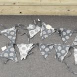 A large collection of vintage style bunting,