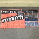 A twenty eight piece punch and chisel set,